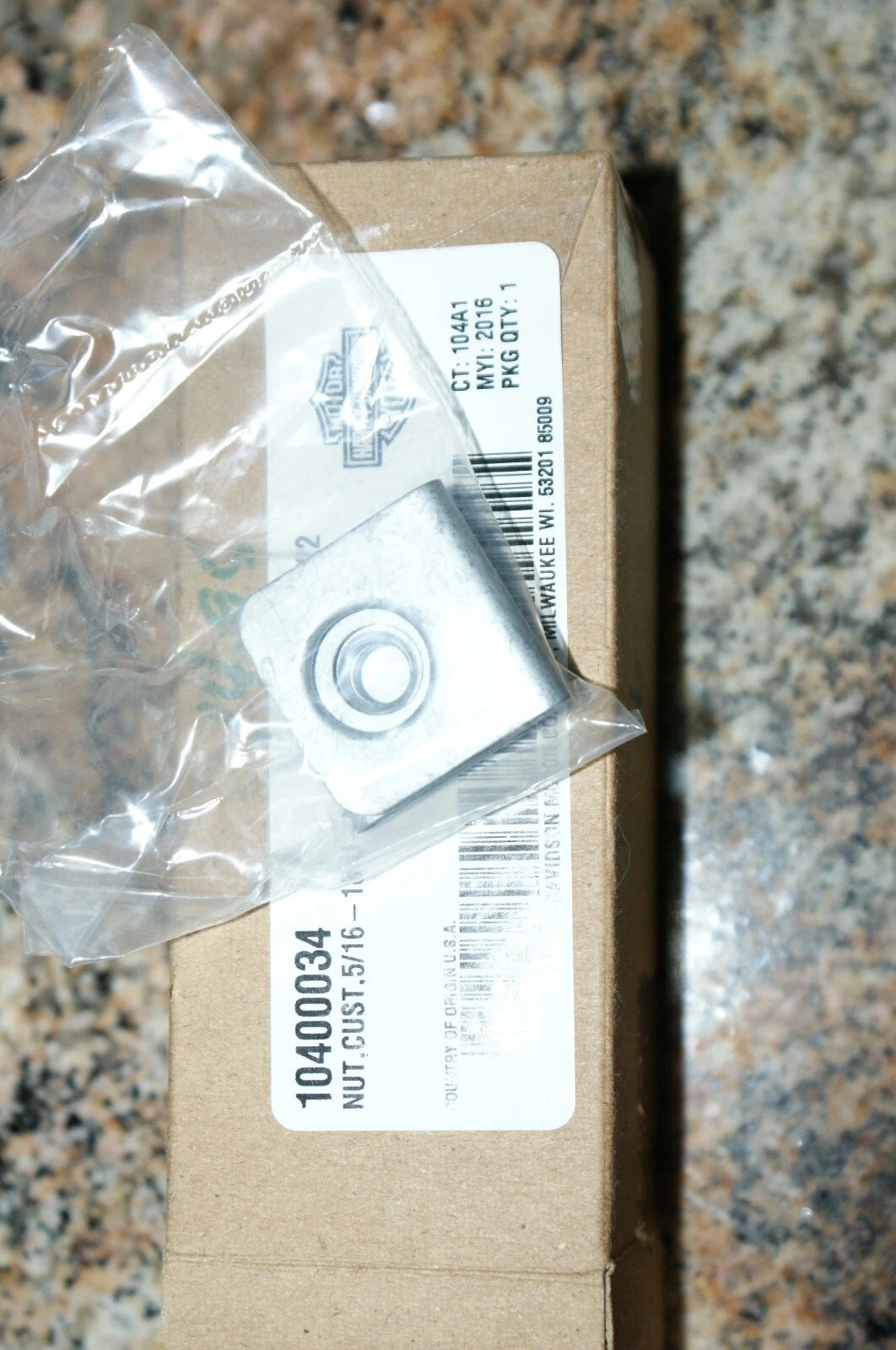 NOS Genuine Harley Davidson U-Nut 10400034