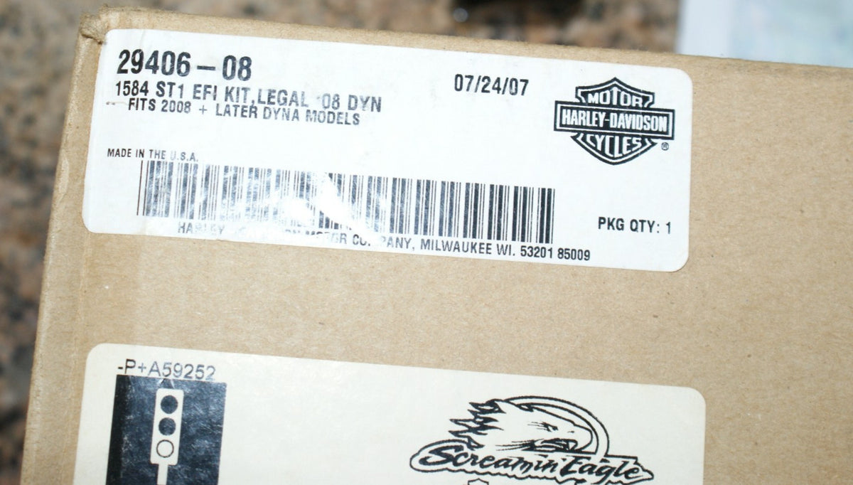 NOS Screamin Eagle Harley Davidson Stage 1 EFI Kit 1584 Dyna - used for display
