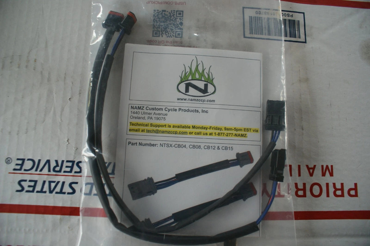 Namz front turn signal extensions 12" 4 Harley Davidson NTSX-CB12