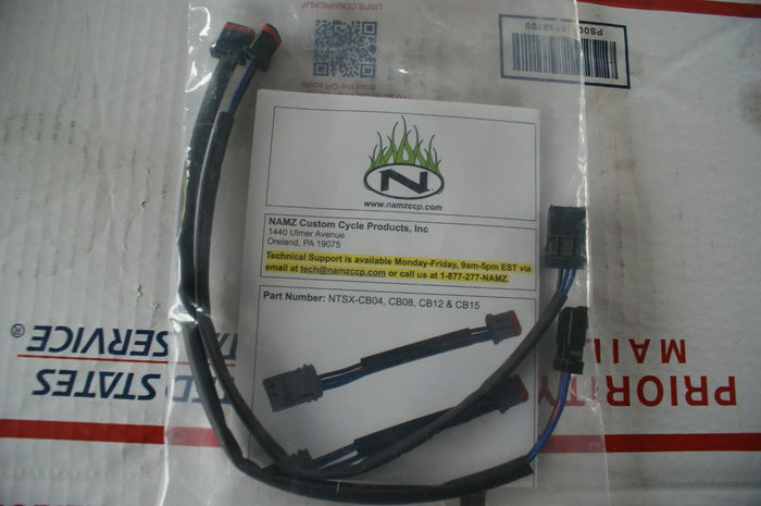 Namz front turn signal extensions 12" 4 Harley Davidson NTSX-CB12