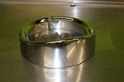 HARLEY-DAVIDSON 7" headlamp trim ring bezel surround Chrome with visor used NICE