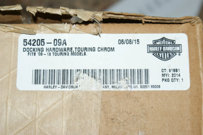 NOS Genuine HARLEY-DAVIDSON docking Plates Chrome 54205-09 NO HARDWARE!