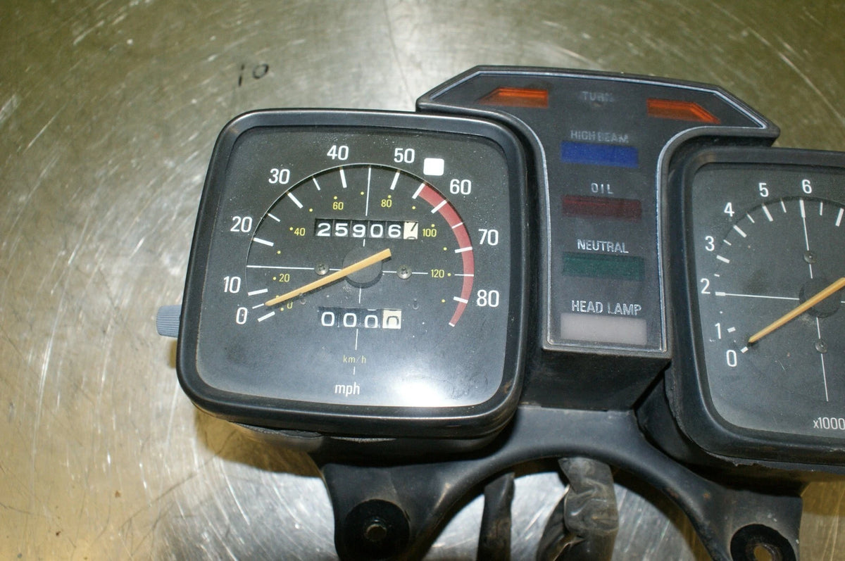 1979 Yamaha XS1100 Gauge cluster speedometer tachometer mount assembly - USED