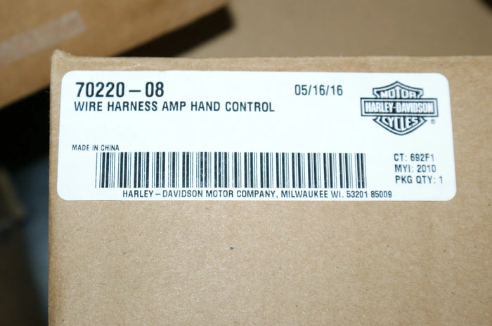 Genuine Harley Davidson wire harness amp hand control 70220-08