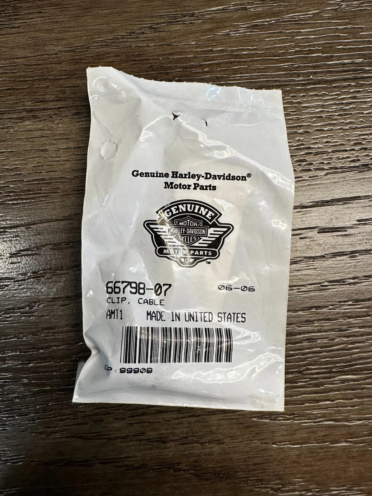 NOS Harley Davidson Cable Clip 66798-07