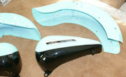 NOS EVO ERA HARLEY-DAVIDSON Softail Custom paint Mint Green Black BEAUTIFUL