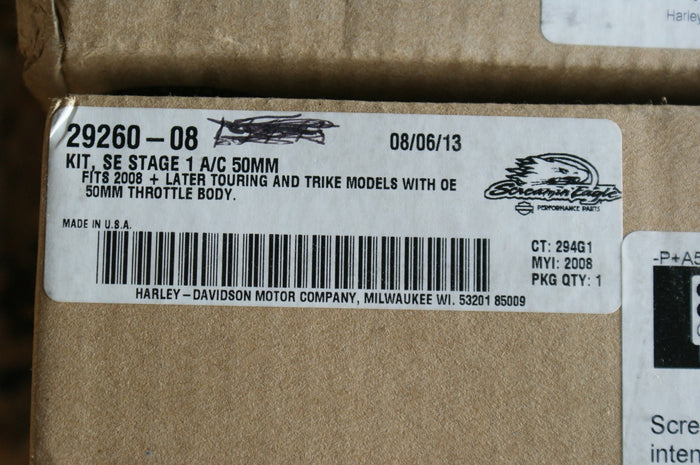 NOS Screamin Eagle Harley Davidson stage 1 air cleaner 50mm- used for display