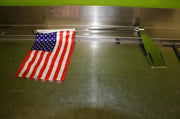Universal Vertical US Flag kit 4 motorcycle w/ chrome bracket 19" tall