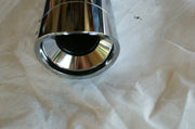 Replacement Cobra 6204 Scalloped Billet Tip Chrome - RIGHT SIDE MUFFLER harley