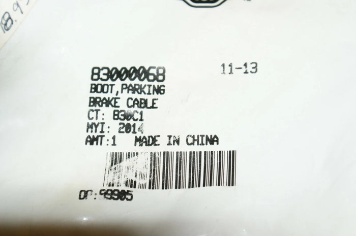 Genuine OEM Harley Davidson Boot parking brake cable 83000068