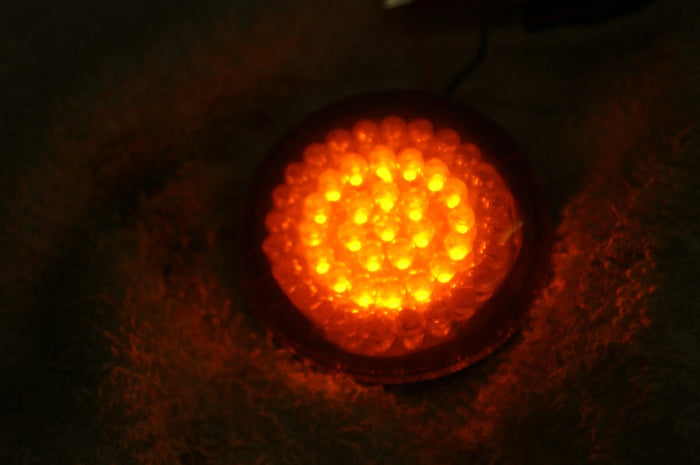Custom Dynamics LED turn signal lens for HARLEY DAVIDSON Amber w/ halo