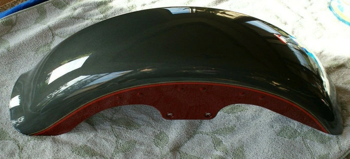 NOS 1996?? HARLEY-DAVIDSON Fat Boy Front Fender Victory Red / Platuim BEAUTIFUL!