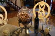 Wine Connoisseur's Cork holder Glass / metal display 23" tall