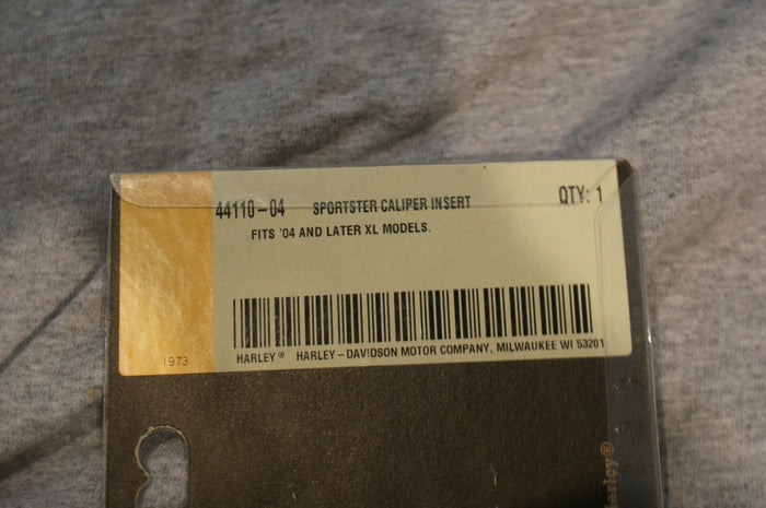 NOS Harley Davidson Sportster Caliper Insert 44110-04