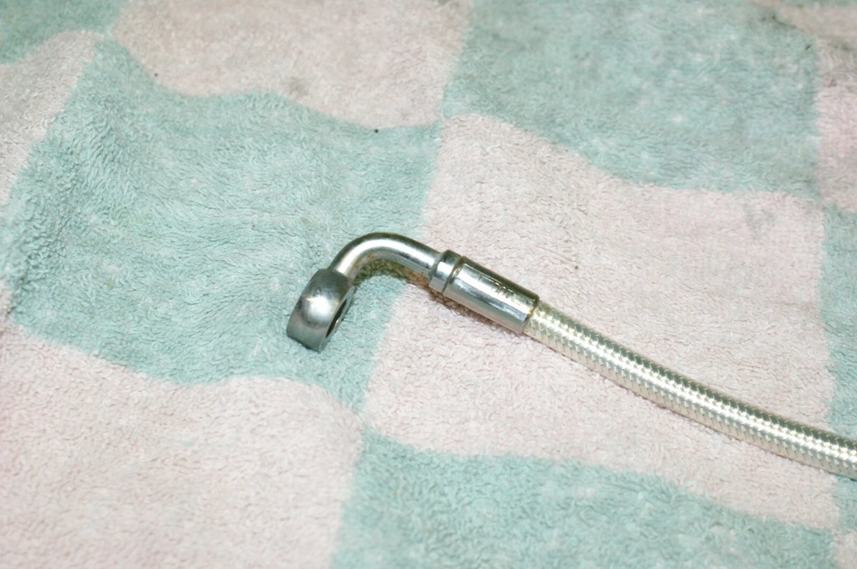Magnum 23" chromelite brake line hose 90 degree / straight 4 Harley used NICE!