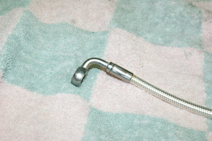Magnum 23" chromelite brake line hose 90 degree / straight 4 Harley used NICE!
