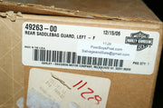 NOS OEM Harley-Davidson Rear Saddle bag guard Left side 49263-00