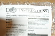 Genuine Harley Davidson Bat Wing Ape Hanger Handlebars Chrome 12" 57474-11