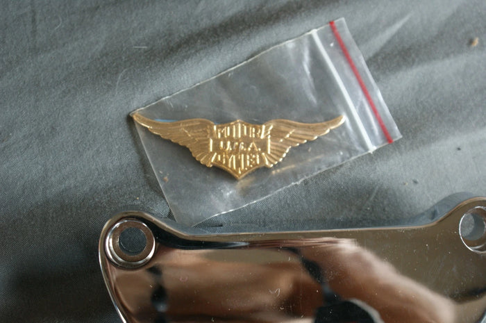 4" Risers for Harley Davidson with top clamp and emblem 1" Bars