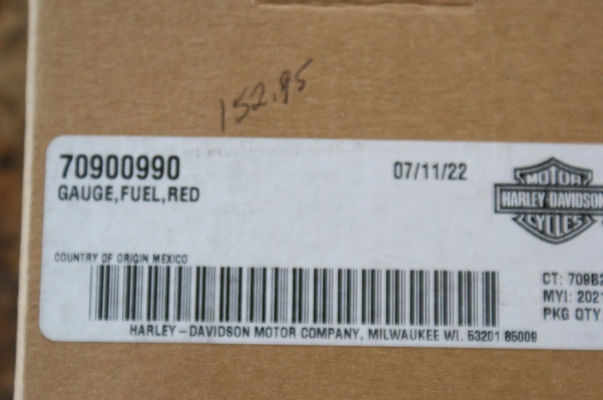 Genuine Harley Davidson gauge fuel Red 70900990