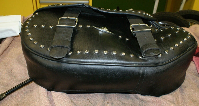 2005 Harley Softail Heritage LEATHER STUDDED Left Saddlebag 90476-00 used NICE!!