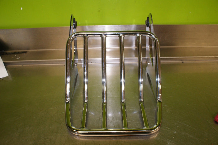 OEM Harley Davidson detachable luggage rack chrome used - EXCELLENT!