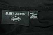 Brand New Harley Davidson Pocketed Mens Black Hoodie w Bar Shield Logo SIZE 2XL