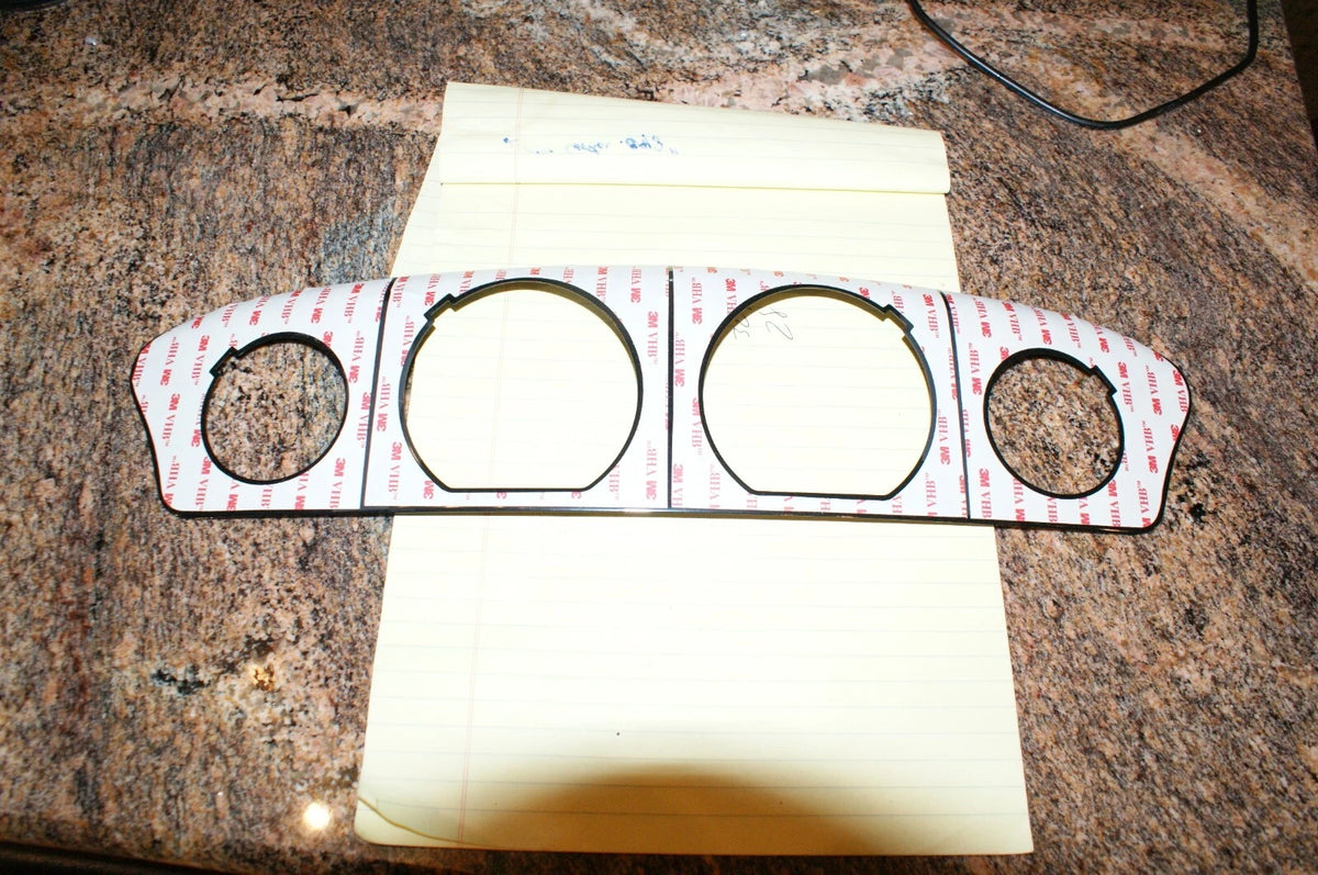 Inner fairing Dash Board Gauge bezel Metal Black 4 Harley Davidson