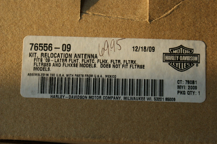 Genuine OEM Harley Davidson Antenna relocate kit 76556-09