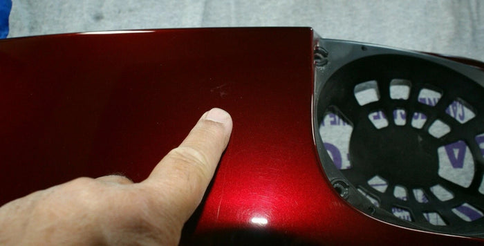 OEM HARLEY-DAVIDSON 2017 Boom Left saddlebag cover lid 90201031DZT Velocity Red