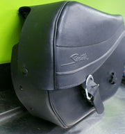 OEM Harley Davidson Large Rigid Sportster Left Saddlebag Leather Beautiful CUT!