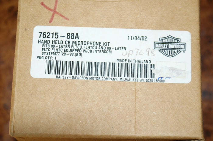 NOS Genuine Harley Davidson Hand Held CB microphone kit 76215-88