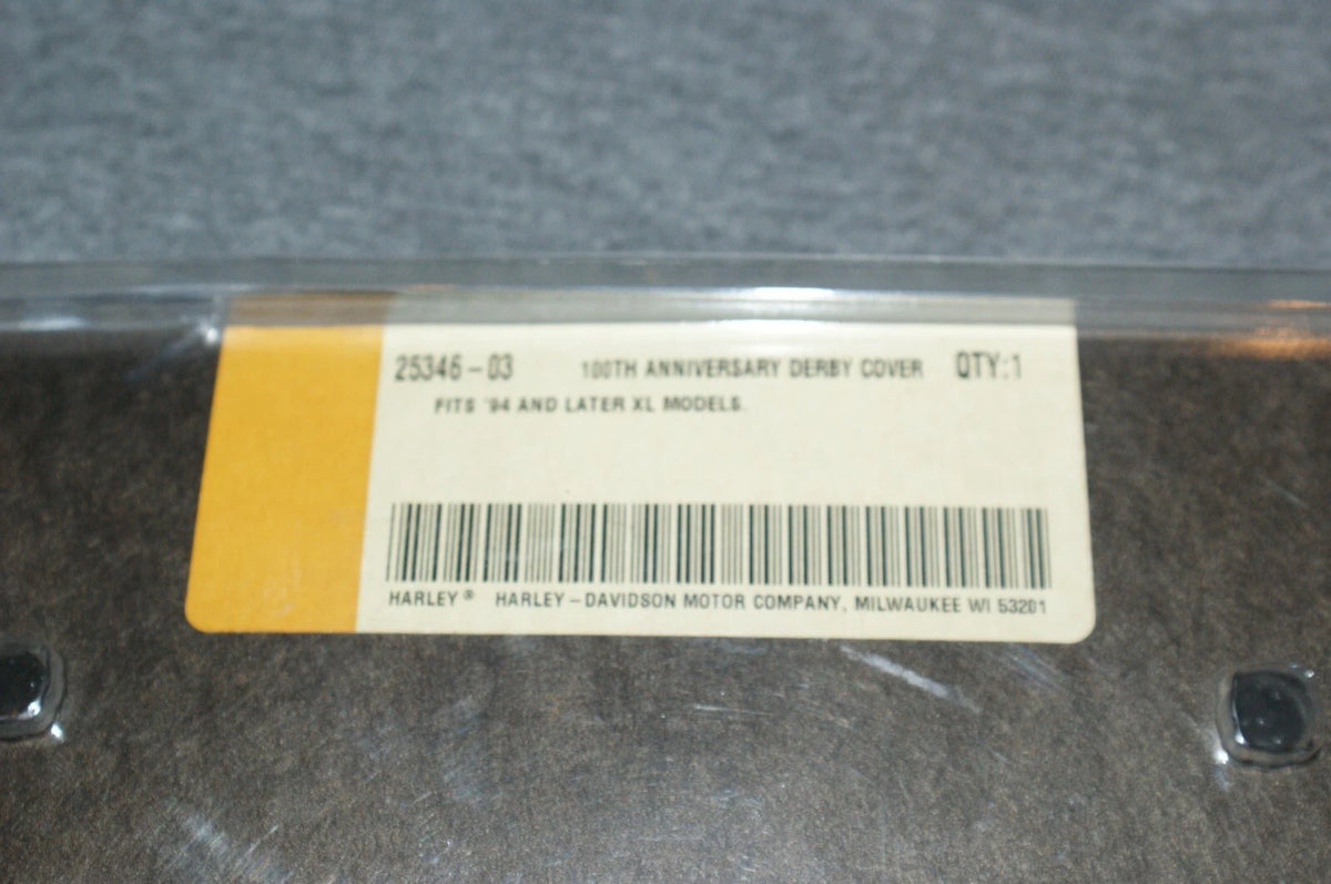 NOS Genuine Harley-Davidson 100th Anniversary Derby Cover Sportster 25346-03
