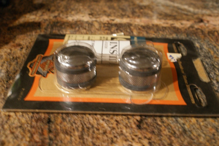 NOS Genuine Harley Davidson Front Axle Nut covers with bands 43060-04
