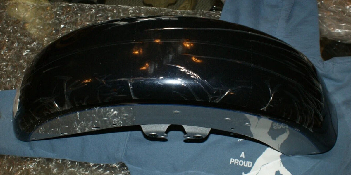 Harley Davidson Touring Front Fender Midnight Blue Barracuda sil. w/ pinstripes 58900077EKU