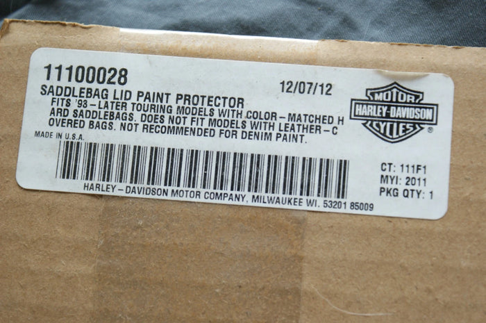 Genuine OEM Harley Davidson saddlebag led paint protector 11100028